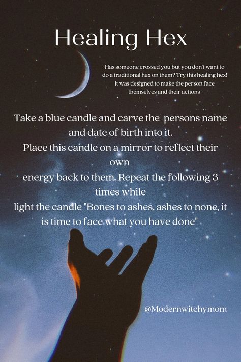 Don't want to waste your energy doing a traditional hex on someone who doesn't deserve your time? Try this healing "hex" and use their own energy against themselves. How To Break A Hex On Someone Else, Spells And Hexes, How To Reverse A Hex Spell, Spell To Heal Someone, Return Hex To Sender Spell, Hex Your Ex Spell, Hex Test With Matches, Hex Someone Spell, Hex Someone