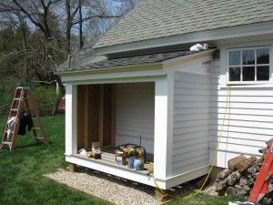 Shed Against House, Shed To Tiny House Conversion, Open Shed, Firewood Storage Outdoor, Shed Tiny House, Wood Shed Plans, Firewood Shed, Shed Construction, Wood Storage Sheds