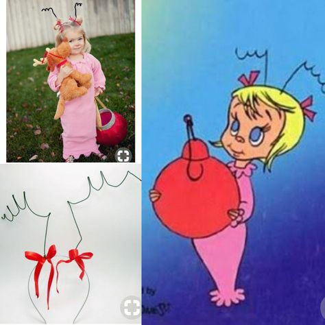 Cindy Lou Who Christmas Decorations, Cindy Lou Who Costumes For Kids, Easy Cindy Lou Who Costume, Cindy Loo Who Costume, Diy Cindy Lou Who Costume, Toddler Cindy Lou Who Costume, Cindy Lou Who Costume Diy Women, Cindy Lou Who Bedroom, Cindy Lou Who Costume Diy Kids