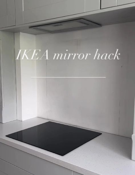 A DIY fan has taken to Instagram to show off her ‘good idea’ splashback hack, but not everyone is convinced.  The digital creator, known on Instagram as ‘Mrs L Home’ is currently renovating a 1970s home and posts all things home interior and lifestyle. Mrs L and her now-fiancé bought their first home at the […] White Kitchen Mirror Splashback, Mirror Tile Splashback, Diy Splashback, Diy Mirror Backsplash, Kitchen Mirror Backsplash Ideas, Kitchen Splashback Mirror, Ikea Backsplash, Mirrored Kitchen Splashback, Kitchen Backsplash Mirror