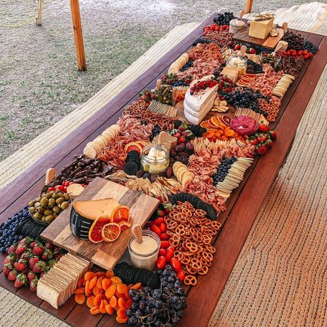 Grazing Acres 🍇 on Instagram: “Sunday Wedding Vibes!  Thanks for helping out @lovefromlisa 🥰 . . . . . #grazingtable #grazingacres #graze #cheese  #foodenvy…” Grazing Table For 70 People, Wedding Grazing Table Ideas, 80 Person Grazing Table, 20 Person Grazing Table, Huge Grazing Table, Wedding Grazing Table, Grazing Table Different Heights, Grazing Platter Ideas, Grazing Table Ideas