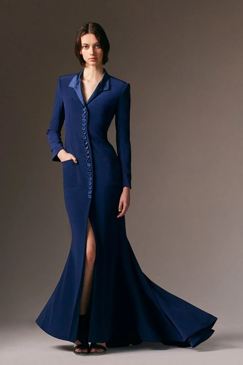 Who Wore What? See the Looks That Made It From the Runway to the Vogue World: Paris Ritz Blue Carpet | Vogue Strapless Sheath Dress, Paul Gaultier Spring, Alexis Mabille, Fall Winter 2024, Stunning Gowns, Fashion Week Runway, Fashion Show Collection, Purple Fashion, Winter 2024