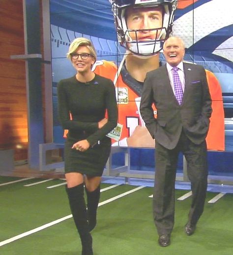 THE APPRECIATION OF BOOTED NEWS WOMEN BLOG : ANOTHER LOOK AT CHARISSA THOMPSON'S SPECTACULAR SUNDAY IN SUEDE Charrisa Thompson, Sports Journalism, L Love U, Broadcast Journalism, Charissa Thompson, Tv Presenter, Diane Lane, Plus Size Cocktail Dresses, Future Jobs