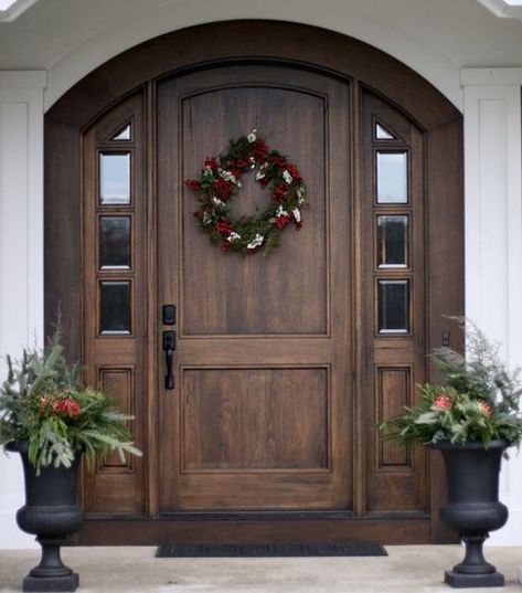 Rustic Front Door, Front Door Decal, Wooden Main Door, Farmhouse Front Door, Wooden Main Door Design, Wooden Front Doors, Wood Front Doors, Fa Fal, Entrance Door Design