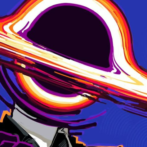 Black Hole Head, Nebula Character, God Pfp, Black Hole Art, Black Hole Wallpaper, Bugatti Bolide, Weird Birds, Bird Head, Anime Fanfiction