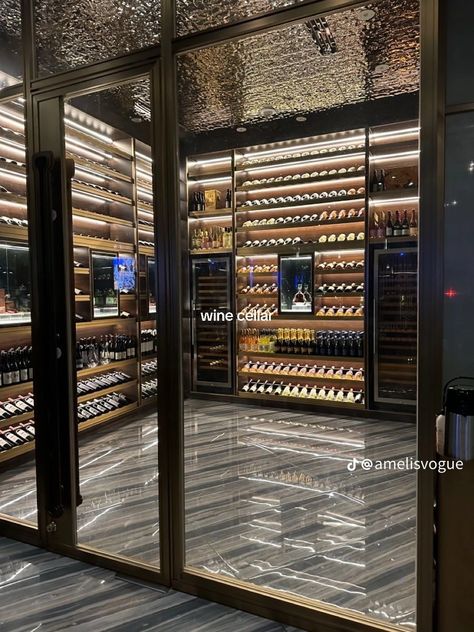 Luxury Wine Cellar, Modern Luxury Decor, Game Room Ideas, Wine Dispenser, Kitchen Finds, Dream Mansion, Dream Life House, Cellar Design, Luxury Bar