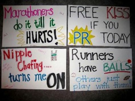 Marathon signs Marathon Posters Ideas, Funny Marathon Signs, Running Signs, Volleyball Poster, Marathon Signs, Marathon Posters, Missed Connections, Volleyball Posters, Running Posters