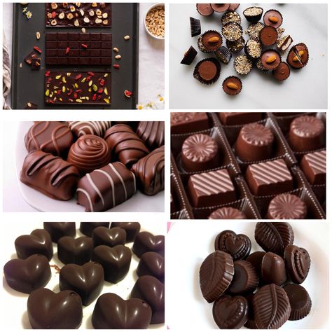 Home Made Chocolates, Chocolate Business Ideas, Eid Chocolates, Chocolate Confections, Chocolate Business, Homemade Chocolate Bars, Chocolate Pictures, Chocolate Covered Treats, Gender Party