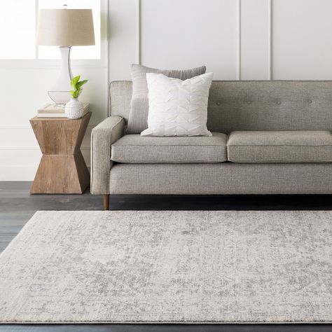 Free 2-day shipping. Buy Art of Knot Lefevre Gray Traditional 7'10" x 10'3" Area Rug at Walmart.com Round Rugs, Oval Rugs, Vintage Medallion, Area Rug Collections, Square Rug, Bohemian Decor, House Rooms, Home Renovation, Light Gray