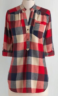 Starry Sweater, Plaid Tunic, Pullover Shirt, Red Plaid, Plaid Shirt, Passion For Fashion, Women's Plaid Shirt, Pretty Outfits, Style Guides