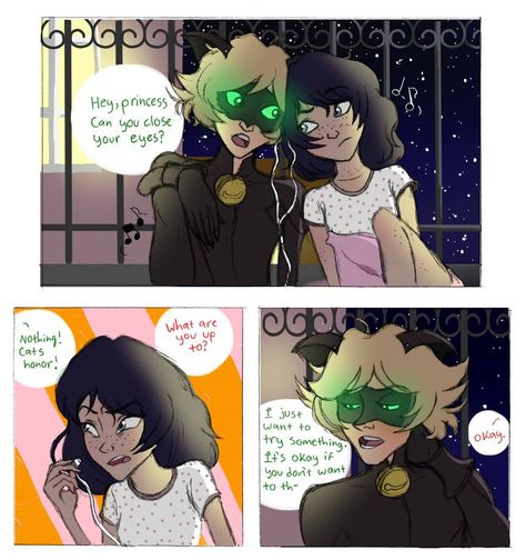 Marichat Fluff Comic (Part 1) by urbangurl123 on DeviantArt Fictional Characters, Curiosity Killed The Cat, Stay Tuned, Coming Soon, I Hope, Deviantart