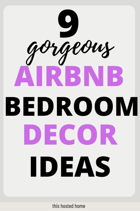 airbnb bedroom decor ideas Airbnb Bedroom Decor, Room Ideas Bedroom Cozy, Airbnb Bedroom, Vacation Rentals Decor, Unique Airbnb, Vacation Rental Host, Bedroom Setup, Gorgeous Bedrooms, Air Bnb