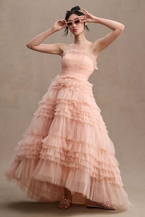 Haute Couture, Light Pink Wedding Dress, Peach Wedding Dress, Blush Pink Wedding Dress, High Low Gown, Blush Gown, Blush Wedding Dress, Alternative Wedding Dresses, Pink Wedding Dress