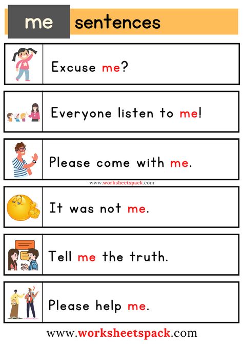 Sight Word Sentences Worksheets with ME Reading Activities For Kids, Sentences Worksheet, Simple English Sentences, Reading Comprehension For Kids, Teaching Reading Comprehension, Sight Word Sentences, Teaching Sight Words, Kindergarten Reading Worksheets, Sight Word Reading