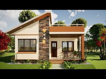 SMALL HOUSE DESIGN l 3 BEDROOM l 68 SQM - YouTube Small House Roof Design, Small House Design Philippines, Philippines House, Small House Blueprints, Philippines House Design, Small Modern House Exterior, Modern Bungalow House Design, Small Modern House Plans, House Roof Design