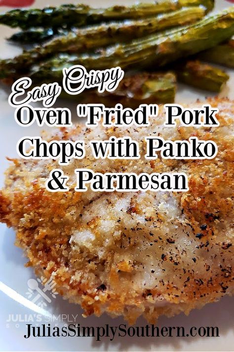 Parmesan Baked Pork Chops, Panko Pork Chops, Oven Fried Pork Chops, Pork Cutlet Recipes, Boneless Pork Chop Recipes, Baked Pork Chops Oven, Breaded Pork Chops, Easy Pork Chops, Pork Chop Recipes Baked