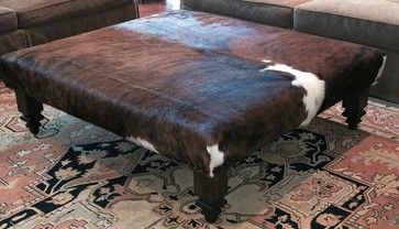 Handcrafted Cowhide Ottoman - Handmade with New Materials - Exotic Tricolor Leather Hide - Footstool - Stool - Furniture - Coffee Table Hide Ottoman Coffee Table, Hide Furniture, Hide Ottoman, Tanning Hides, Cowhide Upholstery, Cowhide Decor, Cowhide Ottoman, Cowhide Furniture, Cowgirl Stuff