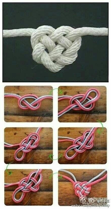 Diy Rope Design, Hadiah Diy, Pola Macrame, Makramee Diy, Desain Quilling, Tie A Knot, Rope Diy, Macrame Knots Pattern, Knots Diy