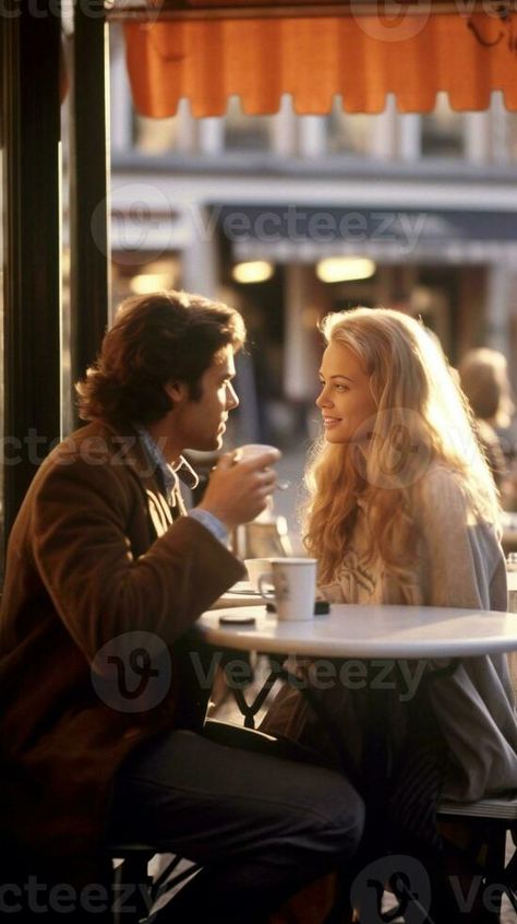 Beautiful couple having coffee on a date, Generative AI Cute Couple Coffee Date, Couples Having Coffee, Coffee Date Couple, Couple Having Coffee, Having Coffee, Couple Coffee, Coffee Date, Vector Clipart, Beautiful Couple