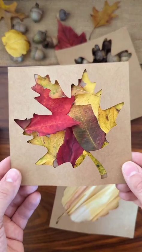 Leaf Collage For Kids, Collage Preschool, Autumn Leaves Craft, Nature Hunt, Leaf Collage, Fall Arts And Crafts, Fall Nature, Fall Art Projects, Easy Fall Crafts