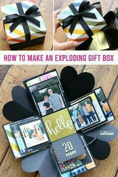 To buy this whatsapp at +91 72680 48727 Explosion Box Tutorial, Exploding Gift Box, Diy Gifts For Girlfriend, Photo Gifts Diy, Diy Gifts For Dad, Diy Gifts For Him, Diy Gifts For Friends, Exploding Boxes, Cadeau Diy