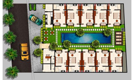 Hotel Floor Plans Pinterest - House Plans | #41789 Hotel Cottage Design, Cottage Hotel Design, Hotel Resort Design Plan, Resort Ideas Design Plan, Resort Room Floor Plan, Mini Resort Design Plan, Mini Hotel Design Architecture, Hotel Floor Plan Small Hotel Floor Plan, Resort Cottages Design Plan