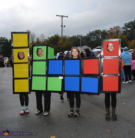 Allison: This costume is from last year, but I have never entered this contest before. Me and some friends from college wanted to make a completely homemade costume, but we didn't... Zombie Couple Costume, Illusion Costumes, Halloween Costumes For Work, Themed Halloween Costumes, Halloween Coustumes, Homemade Costume, Costume Works, Homemade Costumes, Halloween Costume Contest