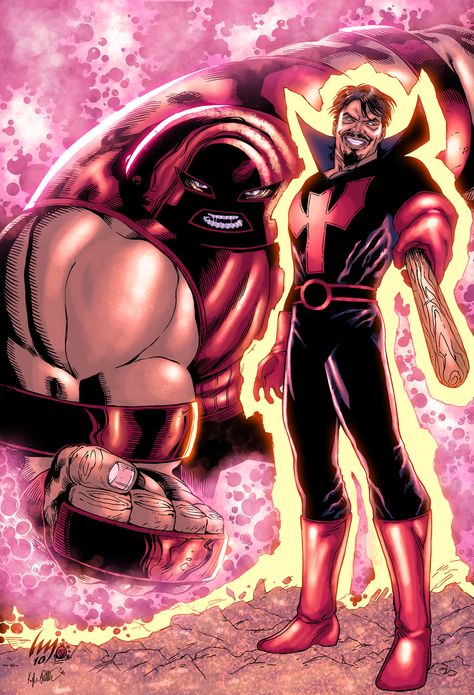 Juggernaut & Black Tom Cassidy by Michael Heubert Black Tom Cassidy Marvel, Cain Marko, Juggernaut Marvel, Rogues Gallery, Men Art, Comic Book Collection, Black Toms, Comic Characters, Marvel Villains