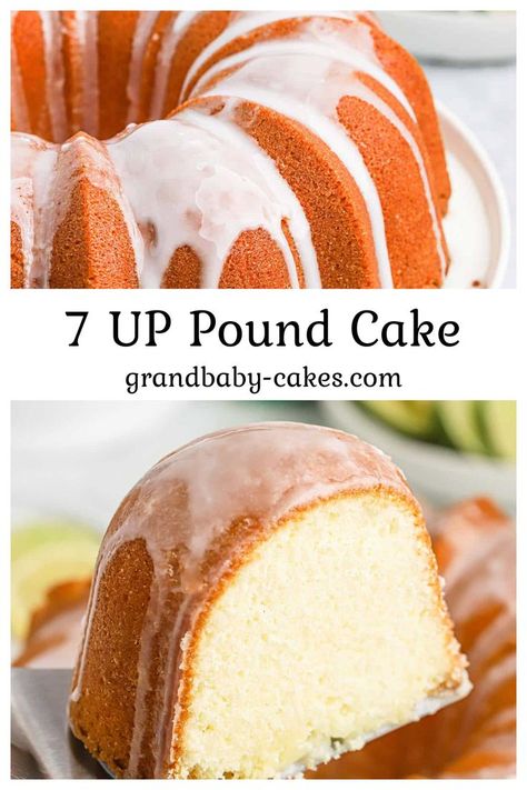 My Mama’s recipe for 7 UP Cake from scratch is a classic, decadent and moist cake complemented by the subtle flavor of citrus soda! You have never had 7 UP Pound Cake quite like this! Soda Pound Cake, Pound Cake Recipes With Cake Flour, Pound Cake From Scratch, 7 Up Pound Cake Recipes Moist, 7 Up Bundt Cake Recipe, 7uo Cake, Pound Cake With Icing, Pound Cake Icing Recipe, Pound Cake Recipes Moist Sour Cream