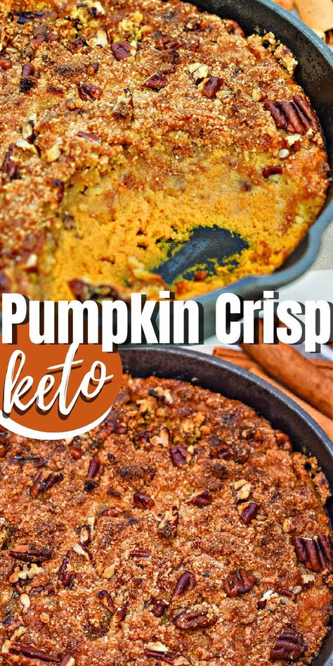 Keto Pumpkin Crisp #ketopumpkincrisp #pumpkincrisp