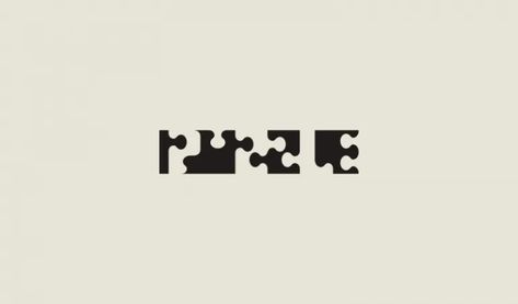 16 Examples Of Negative Space Typography Negative Space Typography, Space Typography, Typography Examples, Space Puzzle, Typography Logos, Puzzle Graphic, Puzzle Logo, Negative Space Art, Typo Logo Design