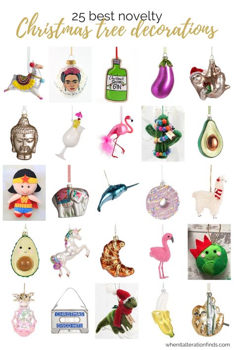 25 best novelty Christmas tree decorations | When It Alteration Finds Novelty Christmas Tree, Novelty Christmas Decorations, Rainbow Christmas Tree, Kitsch Christmas, Rainbows Christmas, Gift Drawing, Christmas Themes Decorations, Christmas Time Is Here, Etsy Christmas