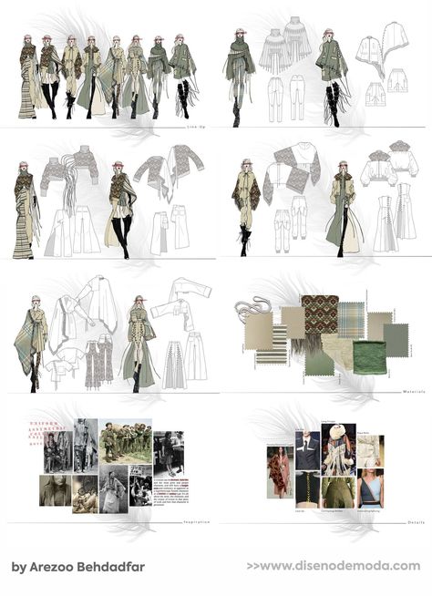 Fashion Design Concept Ideas, Fashion Project Layout, Fit Portfolio Mix And Match, Fashion Design Layout Portfolio, Fashion Collection Drawing, Portfolio Design Fashion Designers, Fashion Portfolio Inspiration, Fashion Projects Portfolio, Fashion Design Portfolio Professional