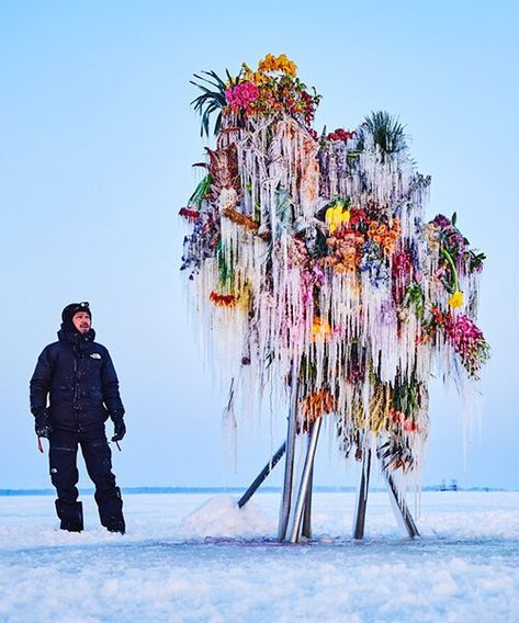 Makoto Azuma, Azuma Makoto, Frozen Flowers, Exhibition Plan, Art Connection, Stone Quarry, Flower Artists, Flower Sculptures, Japanese Flowers