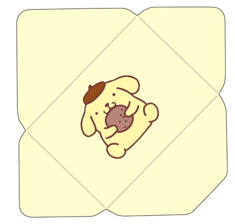 Pompompurin Envelope Printable, Pompompurin Letter Template, Pom Pom Purin Papercraft, Cinnamoroll Envelope Printable, Sanrio Envelope Template Printable, Envelope Template Aesthetic, Pompompurin Envelope, Pompompurin Stickers Printable, Sanrio Envelope Template