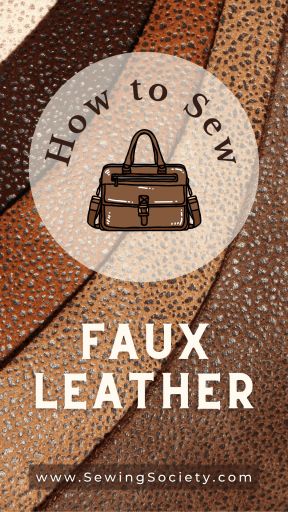 How to Sew Faux Leather – Sewing Society Lv Faux Leather Fabric, Diy Faux Leather Sewing Projects, Faux Leather Bag Pattern Free, How To Make Faux Leather Keychains, Sewing With Faux Leather Projects, Faux Leather Diy Projects Ideas, Sewing Faux Leather Fabric, Faux Leather Purse Diy, Crafts With Faux Leather Sheets