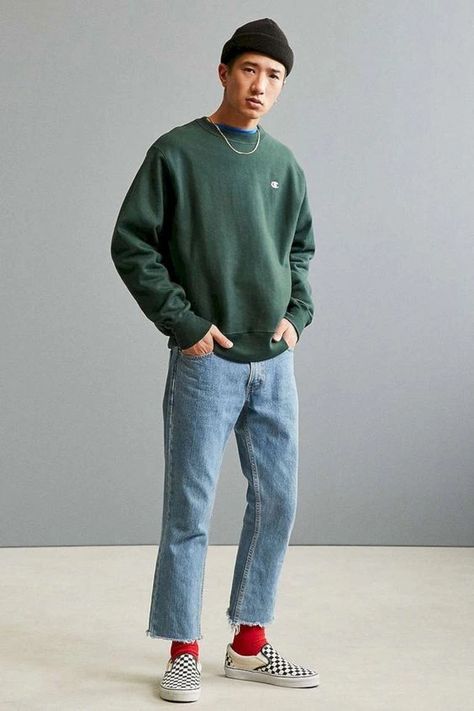 Minimalist 90s + monk inspired album - Imgur Streetwear Ideas, Men Streetwear, Mens Outfit Inspiration, How To Look Handsome, Mens Fashion Streetwear, Champion Reverse Weave, Men Street, Fashion Night, Streetwear Men Outfits