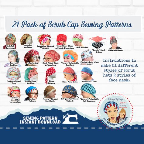 Bouffant scrub hat