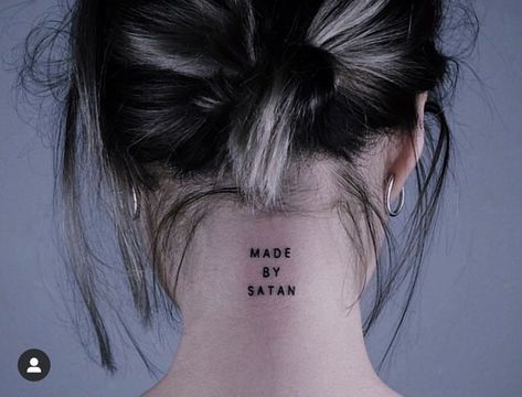 Satanic Tattoos Symbols, Satanic Symbol Tattoo, Satanic Neck Tattoo, Satanism Tattoo Design, Tattoo Ideas Satanic, Goth Couple Tattoo Ideas, Cute Satanic Tattoo, Satanic Tattoo Design Ideas, Small Satanic Tattoos