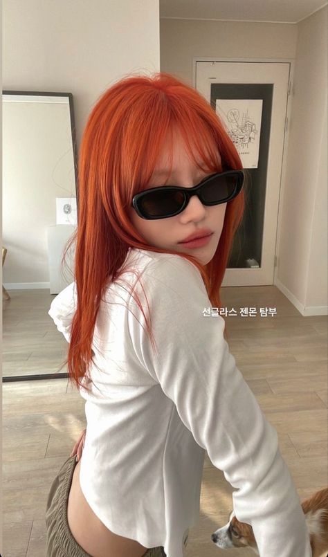 Hair Color Orange, Korean Hair Color, The Cardigans, Ginger Hair Color, Image Swag, Pretty Hair Color, Haircuts Straight Hair, Dye My Hair, Hair Inspiration Color