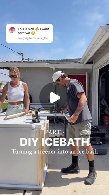 26K likes, 321 comments - joliejanine on July 25, 2023: "How @forrestminchinton and I turned an ordinary freezer into a fancy ice bath for less than $1000 PART 2. After the color disaster in th..." Freezer Ice Bath, Diy Chest Freezer Ice Bath, At Home Ice Bath, Freezer Cold Plunge, Diy Ice Bath, Ice Bath Tub Diy, Ice Bath, Deep Freeze, Fancy Ice