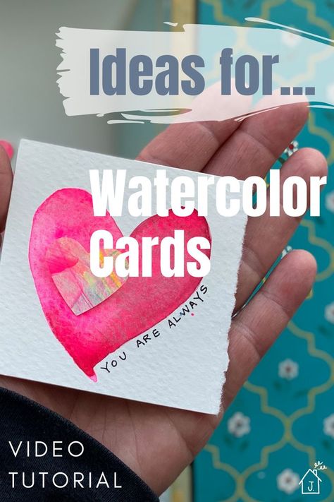 Watercolor Pencil Cards Ideas, Watercolor Greeting Cards Simple, Watercolor Note Cards Diy, Watercolor Get Well Cards Handmade, Watercolor Birthday Card Tutorial, Easy Watercolor Birthday Cards Diy, Watercolor Greeting Card Ideas, Easy Watercolor Greeting Cards, Get Well Watercolor Cards