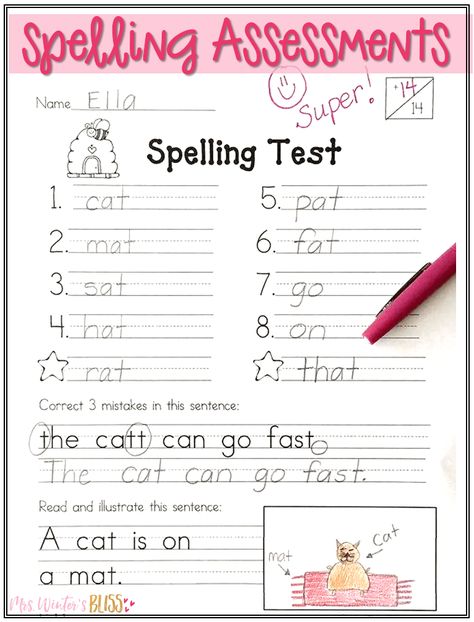 Kindergarten, first, second and third grade spelling word list activities and spelling word assessments for the whole year. Editable word list templates are also included in this resource. #spellingactivities #spellingassessments #teachingspelling Third Grade Spelling Words, Kindergarten Spelling Words, Third Grade Spelling, 3rd Grade Spelling Words, Extra Knowledge, Slow Learner, Spelling Word Games, Spelling Test Template, Spelling Word Activities