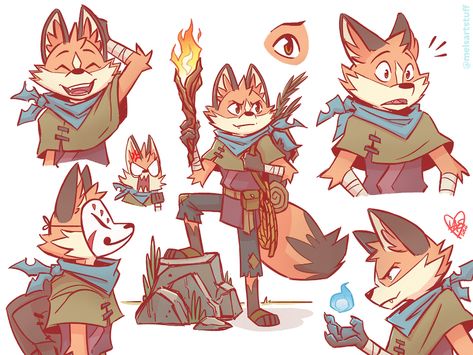 ArtStation - Fox Adventurer Fox Character, Creature Drawings, Cat Character, 1st Place, Character Poses, Fox Art, Game Character Design, Arte Animal, The Fox