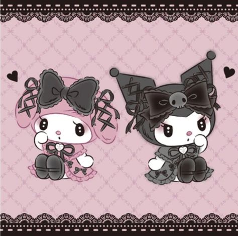 Jirai Kei Widget, Rich Father, My Melody Wallpaper, Goth Wallpaper, Jirai Kei, Lomo Card, Iphone Wallpaper Kawaii, My Melody Kuromi, Hello Kitty Art