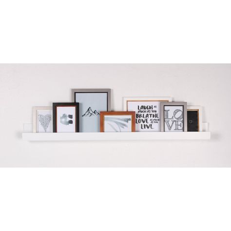 Modern Floating Shelves, Floating Wall Shelf, Modern Wall Shelf, Frame Shelf, Wood Photo Frame, Floating Wall Shelves, Decorating Shelves, Estantes Flotantes, Wooden Picture