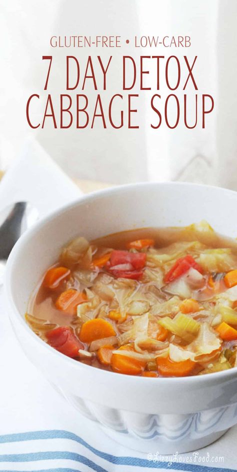 Detox Cabbage Soup, Vegetarian Cabbage Soup, The Cabbage Soup Diet, 7 Day Cabbage Soup Diet, Easy Cabbage Soup, Vegan Cabbage, Recipe Cabbage, Cabbage Soup Diet Recipe, Detox Soup Cabbage