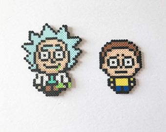 Failing Marriage, Bead Templates, Rick E Morty, Pearl Beads Pattern, Fuse Bead Patterns, Art Perle, Perler Art, Hama Beads Design, Perler Bead Designs