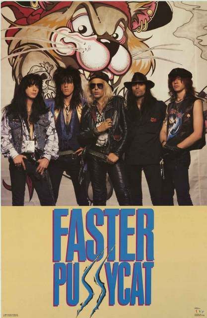 Faster Pussycat, Band Poster, Glam Metal, Hollywood Glam, Band Posters, Music Poster, Pop Culture, Avatar, Comic Book Cover