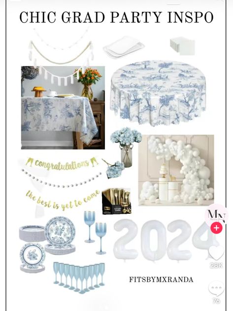 White And Blue Graduation Party Ideas, Grad Party Blue And White, Blue Grad Party Decorations, Coastal Graduation Party, Graduation Party Ideas Blue And White, Blue And White Grad Party, Blue And White Graduation Party Ideas, Blue And White Graduation Party, Light Blue Graduation Party